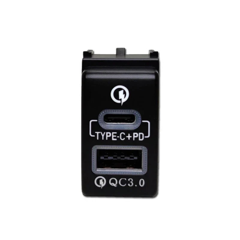 USB QC3.0 Charger PD for Nissan Altima Sentra X-trail Pathfinder Frontier Rogue