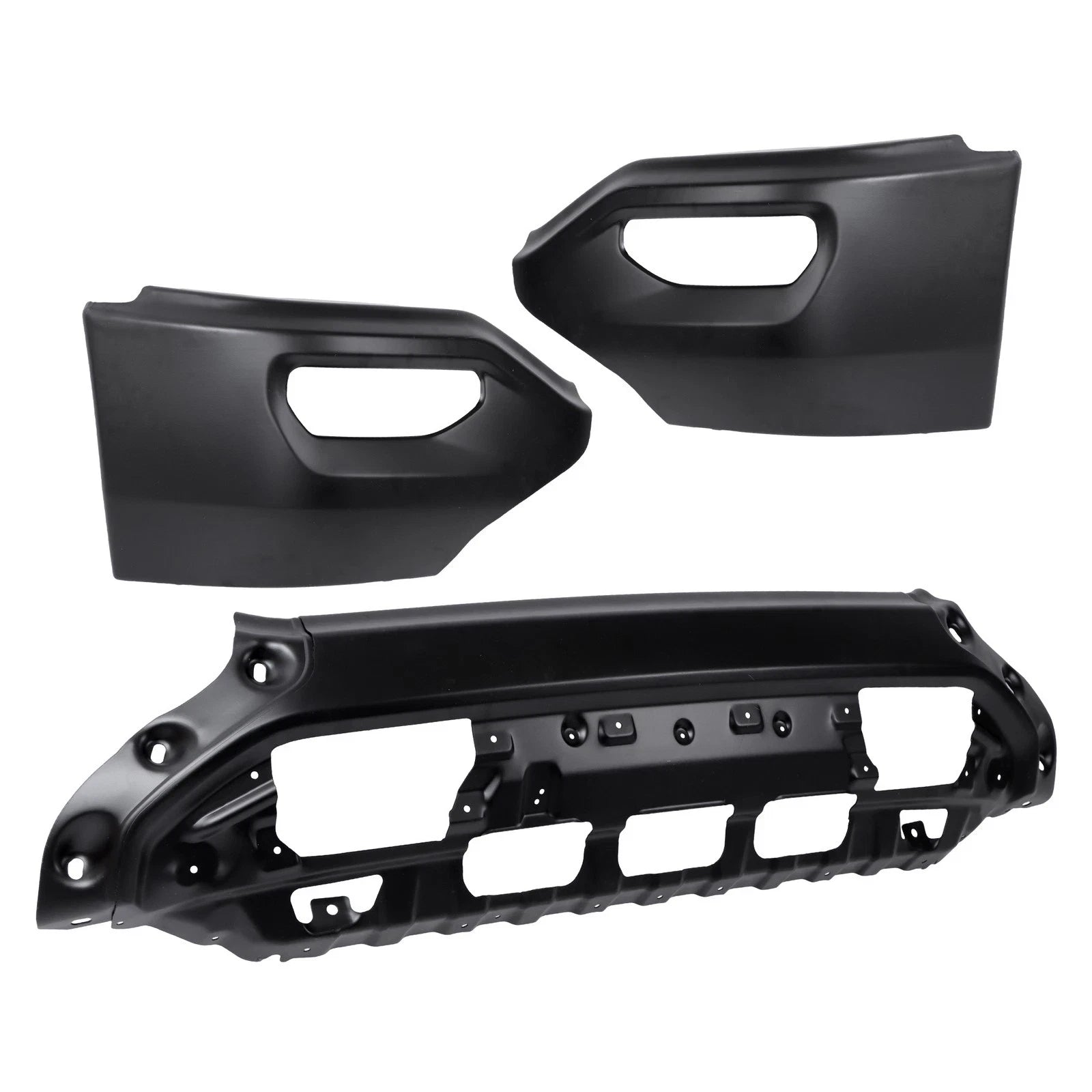Front Bumper for GMC Sierra 1500 (2016–2018) with Fog Light Holes, Black