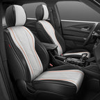 Set of 4 Universal Touring Series Seat Covers for Car Grey/Black