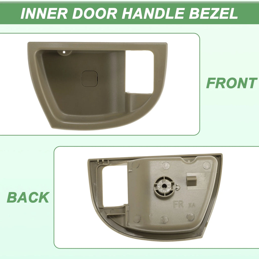 Front Right Interior Door Handle Trim Bezel for Hyundai Santa Fe (2007–2012) Beige