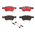 Set of 4 Brembo Front Ceramic Disc Brake Pads & Sensors for Mercedes W463 (1990–2023)