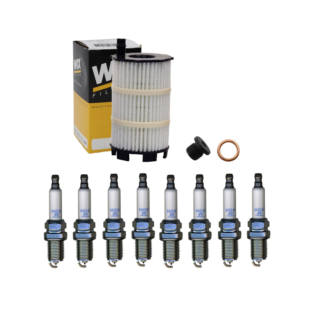 Wix Engine Oil Filter & NGK 8 Laser Platinum Spark Plugs for Audi RS5 (2010–2015)