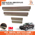 4x Chrome Door Sill Scuff Plates for Isuzu MU-X MUX (2021-2024)