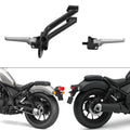 Black Passenger Footpegs Footrests for Honda Rebel CMX300 CMX500 (2017–2024)