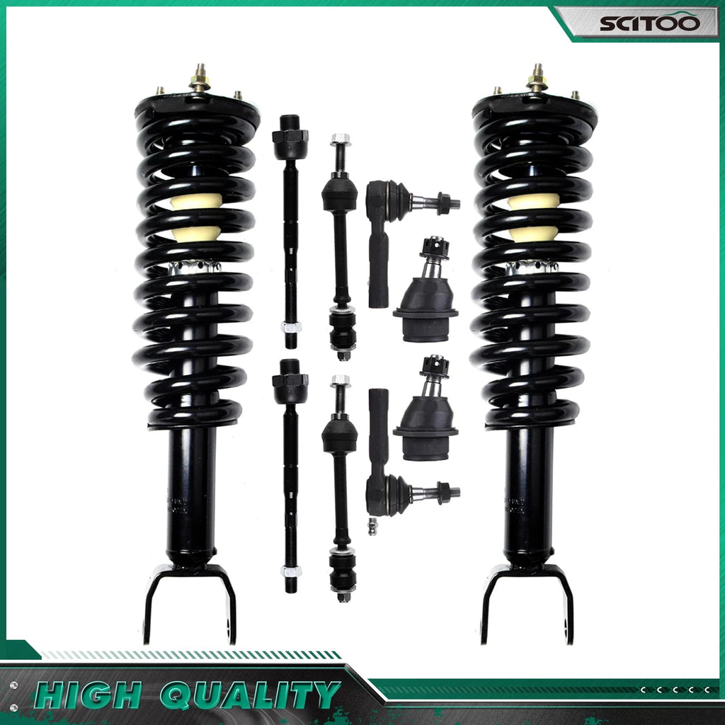 Front Struts w/ Spring Sway Bar End Link for Dakota Raider (2005–2009)