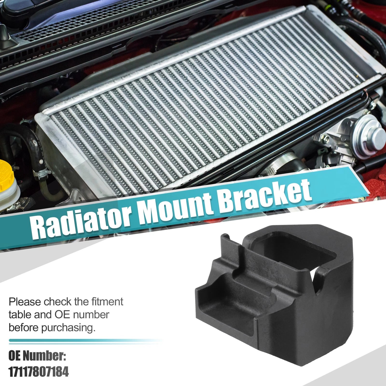 2pcs Radiator Mount Bracket for BMW 135i, 328i (2008–2013) No. 17117807184