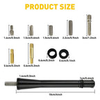 4" Short Black Antenna Mast Aluminum for Toyota Tacoma (1995–2016) PY
