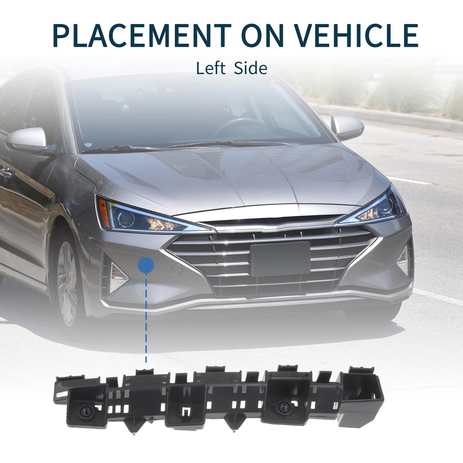 Left Front Bumper Retainer Bracket No. 57707FJ020 for Subaru Impreza (2012–2016)