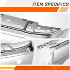 Rear Right Bumper End Cap for Ford Ranger (2019–2023) - Chrome, Parking Sensor Holes