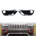 Fog Light Lamp Cover Bezel Chrome Trim for Jeep Grand Cherokee (2017-2021)