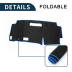 Dashboard Cover Mat for Nissan Serena C28 (2015–2024) Black Blue Set