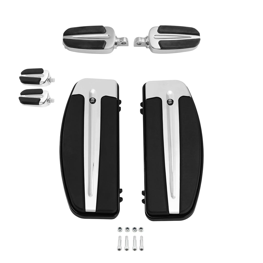 Driver Footboards Kit Footpegs Shifter Pegs for Harley Softail FL (1986–2017)