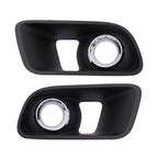 Set of 2 Front Bumper Fog Light Lamp Bezels for Dodge Charger (2012–2014)