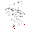 2X Drain Screw Kit for Mercury Marine MerCruiser Gear Case (10-79953Q04)