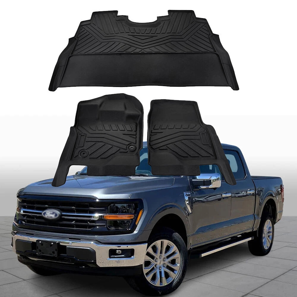 Set of 3 Floor Mats for Ford F-150/F-150 Lightning (2015–2025)