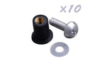 10x Universal Windshield Kit Silver M5 Bolts Rubber Well Nuts Washers 5mm x 16mm

Universal Windshield Kit 10x Silver M5 Bolts Rubber Well Nuts Washers 5mm x 16mm