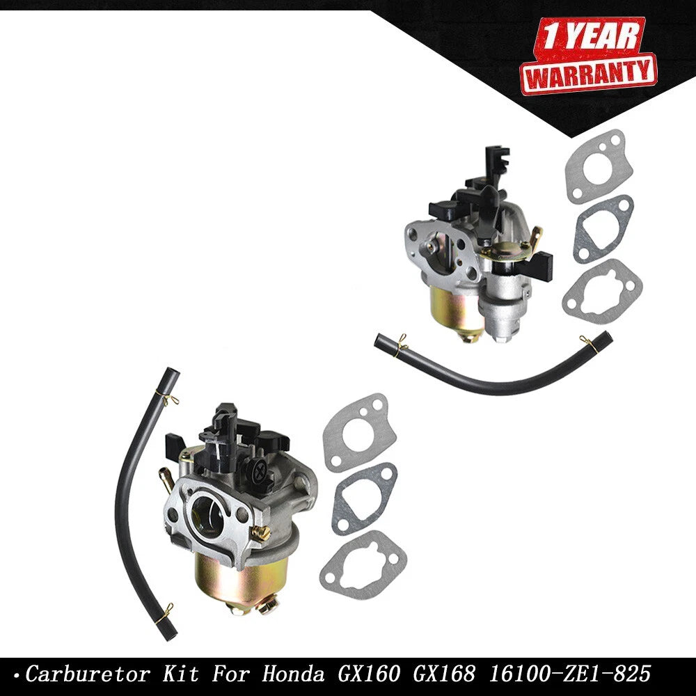 2 Pack Carburetor Kit for Honda GX160 GX168 (2000-2023)