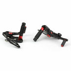 Aluminum Rearsets Footpeg Pedals for Kawasaki Z125 Pro (2016–2019) Black T9