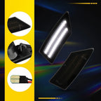 Smoked Lens White LED Front Side Marker Lights for Ford Ranger (2019–2022)