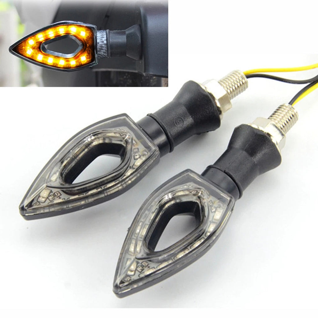 2X Turn Signals Amber Indicators for Cruisers Choppers