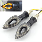 2X Turn Signals Amber Indicators for Cruisers Choppers