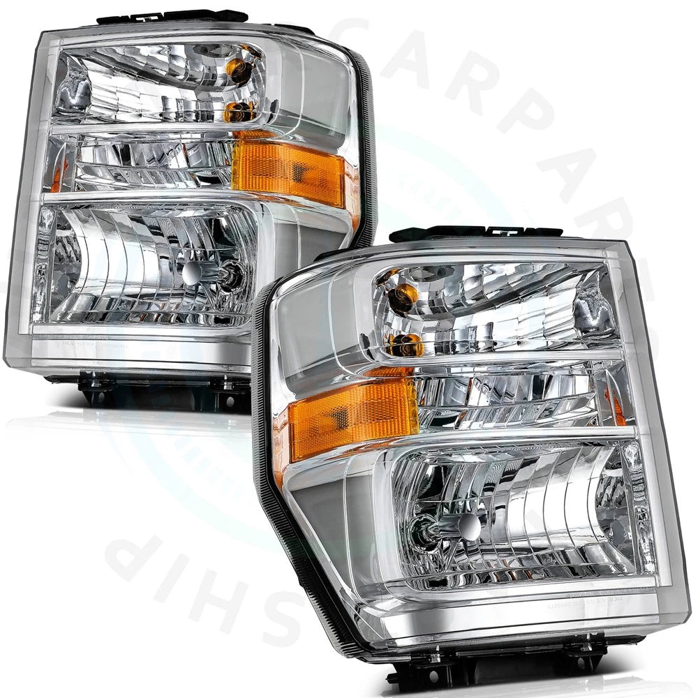 Headlight Assembly Set for Ford E-350 E-450 Super Duty (2008–2021)