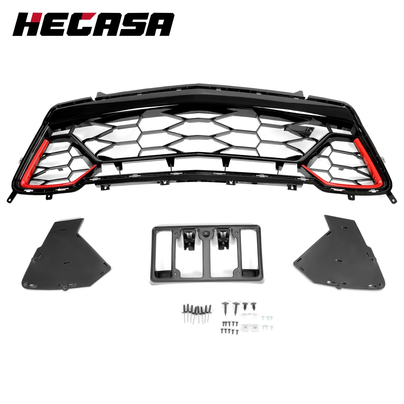 Lower Grille for Chevrolet Camaro SS (2016-2018) Black Red