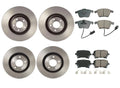 Front & Rear Brake Kit for Audi S4 (2004–2009) - Akebono Euro Ceramic Pads, Disc Rotors