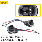 2X Turn Signal Light Harness Wire Plug Connectors for (4157, 3157)