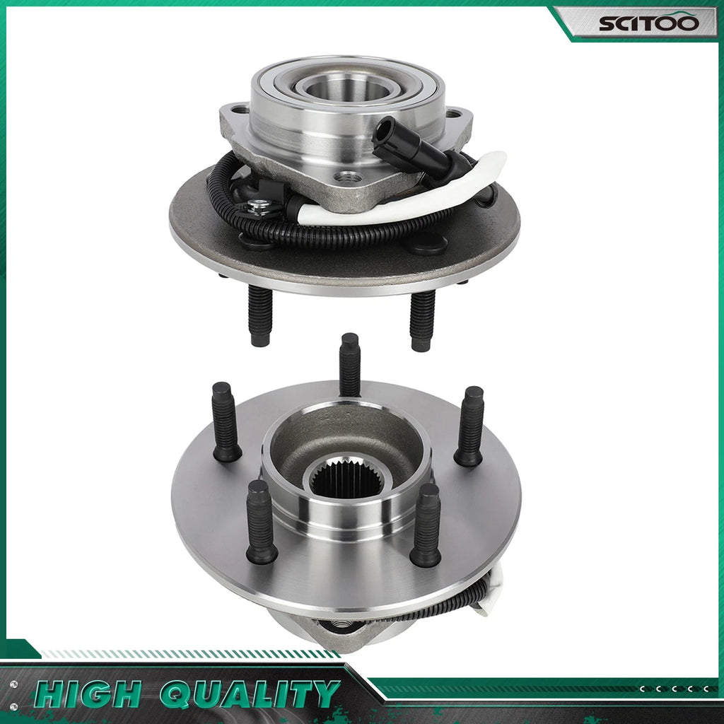 Front Pair Wheel Bearings for Ford F-150 (1997–2003) 4.2L 4.6L 4WD