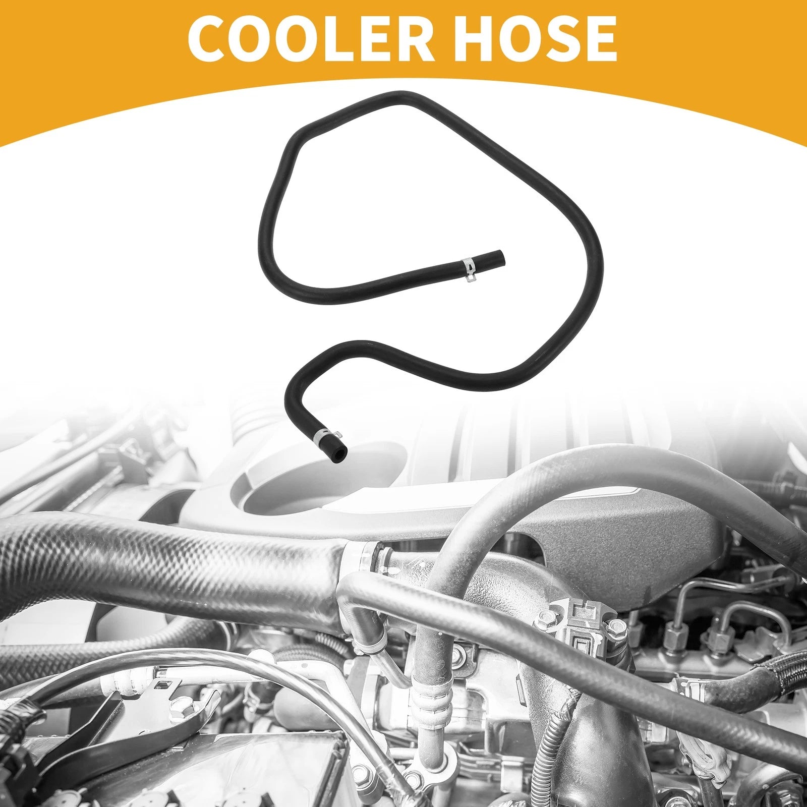 Cooler Hose for Ford Mondeo (2000–2007) No. 1S718C012DD Rubber Black
