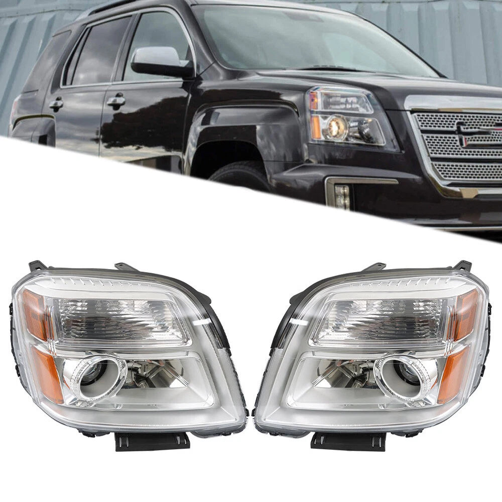 Headlight Assembly for GMC Terrain (2016–2017) Halogen Clear
