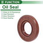 Set of 5 Oil Seal Rotary Shaft Seal FKM Rubber 17x35x5mm