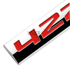 3D Polished Red Lettering Badge for - Part #427