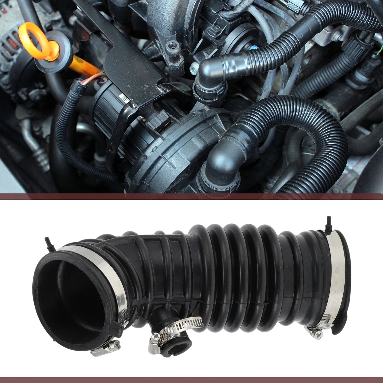 Air Intake Hose with Clamps for Infiniti G37 Q40 Q60 QX50 (2008–2019) No.16576EY00A