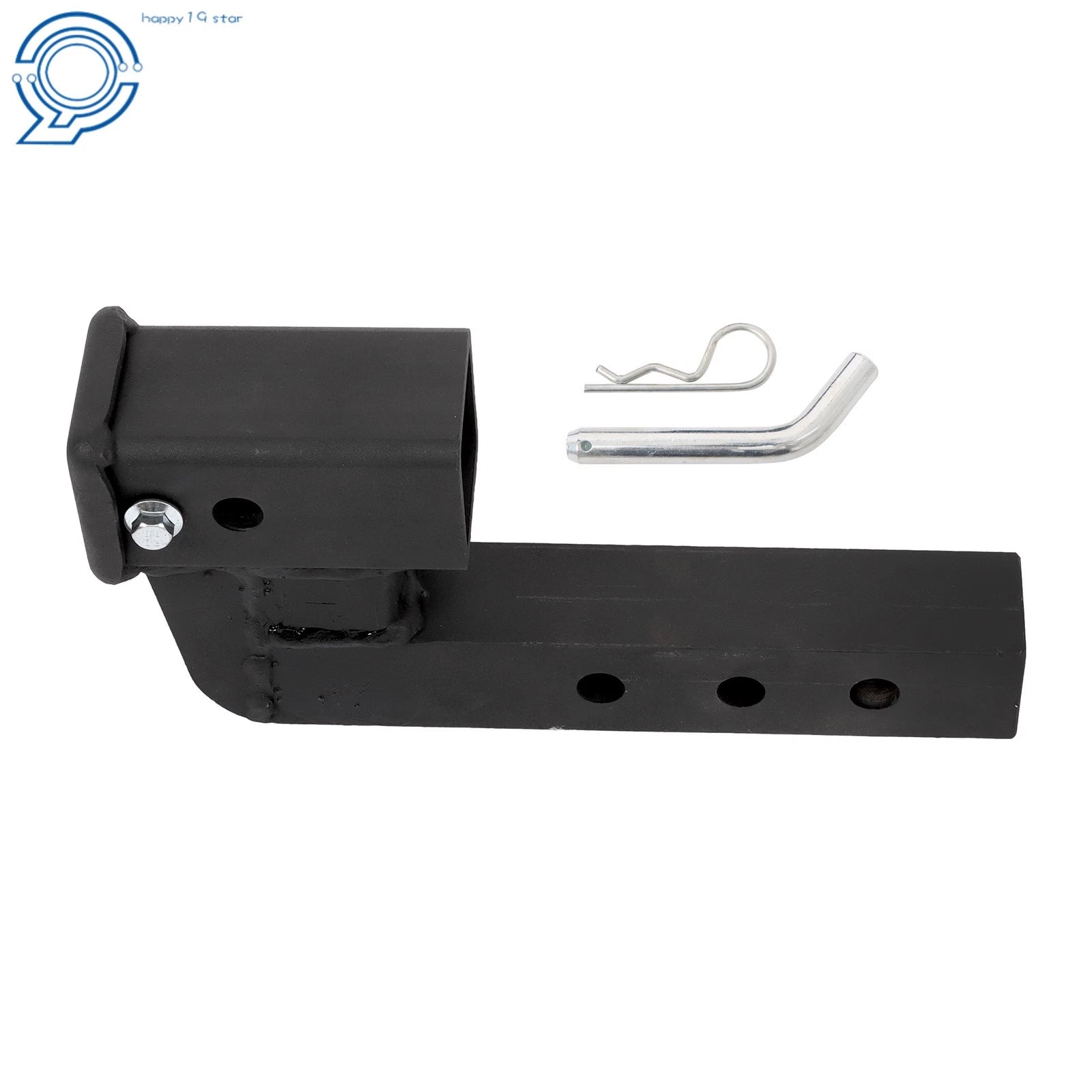 Trailer Hitch Riser for 2 Inch Receivers (7500 lbs, 4 Inch Rise/Drop)