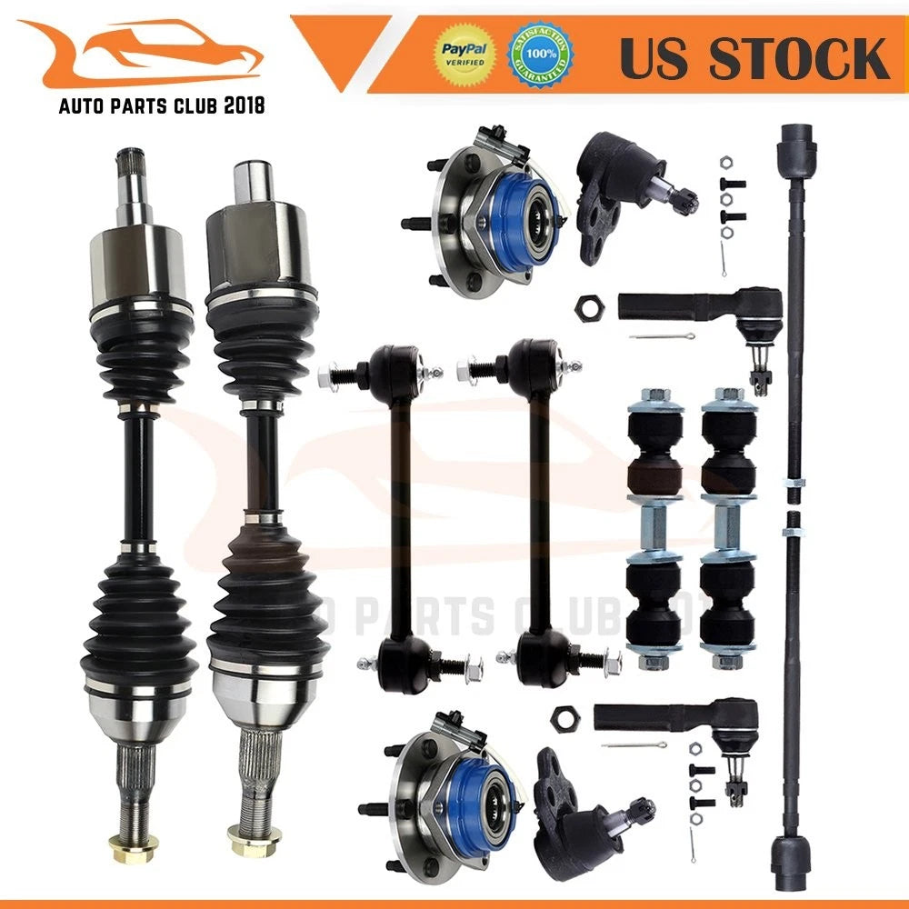 Set of 2 Front Tie Rod End Ball Joints for Chevrolet Impala (2000–2011)