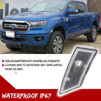 Clear Front Fender Side Marker Lights for Ford Ranger (2019–2021)