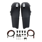 Matte Black Saddle Bags with Electronic Latch for Indian Chieftain (2016–2018)