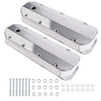 2X Fabricated Aluminum Valve Covers Center Bolt for Big Block Chevy (1965–1990)