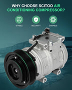 A/C Compressor with Clutch for Land Rover Discovery Range Rover (1999–2002)