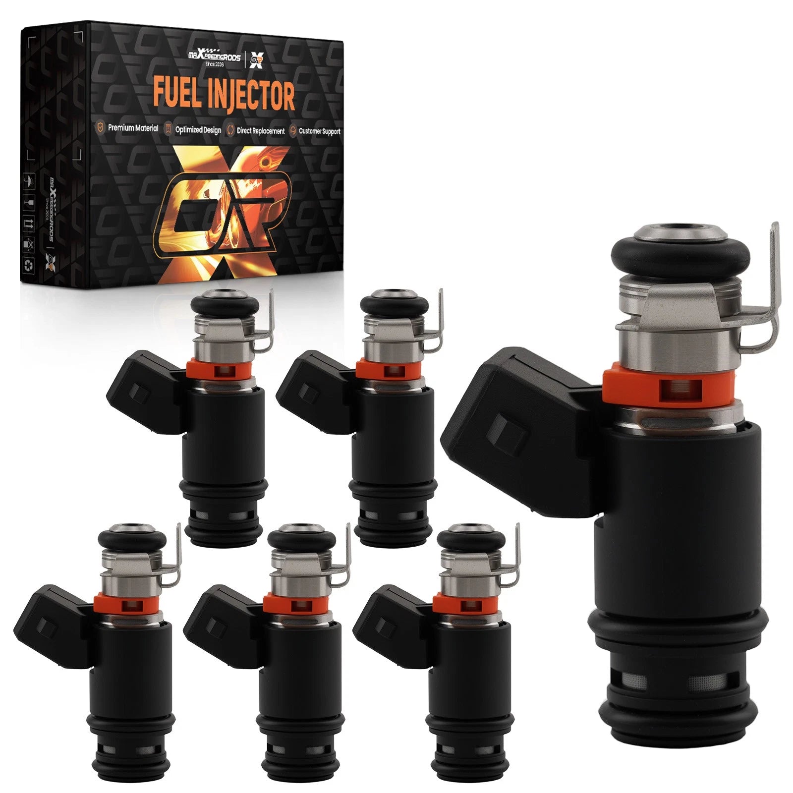 Set of 6 Fuel Injectors for VW EuroVan Golf Jetta 2.8L V6 (1997–2001)