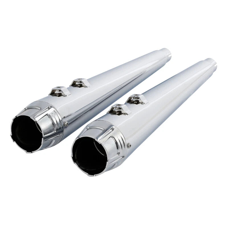 4" Slip On Megaphone Mufflers Exhaust for Harley Electra Road Glide (1995–2016)