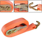 Set of 4 Heavy Duty Ratchet Straps for Tie Downs (20 Ft, 4000 lbs)