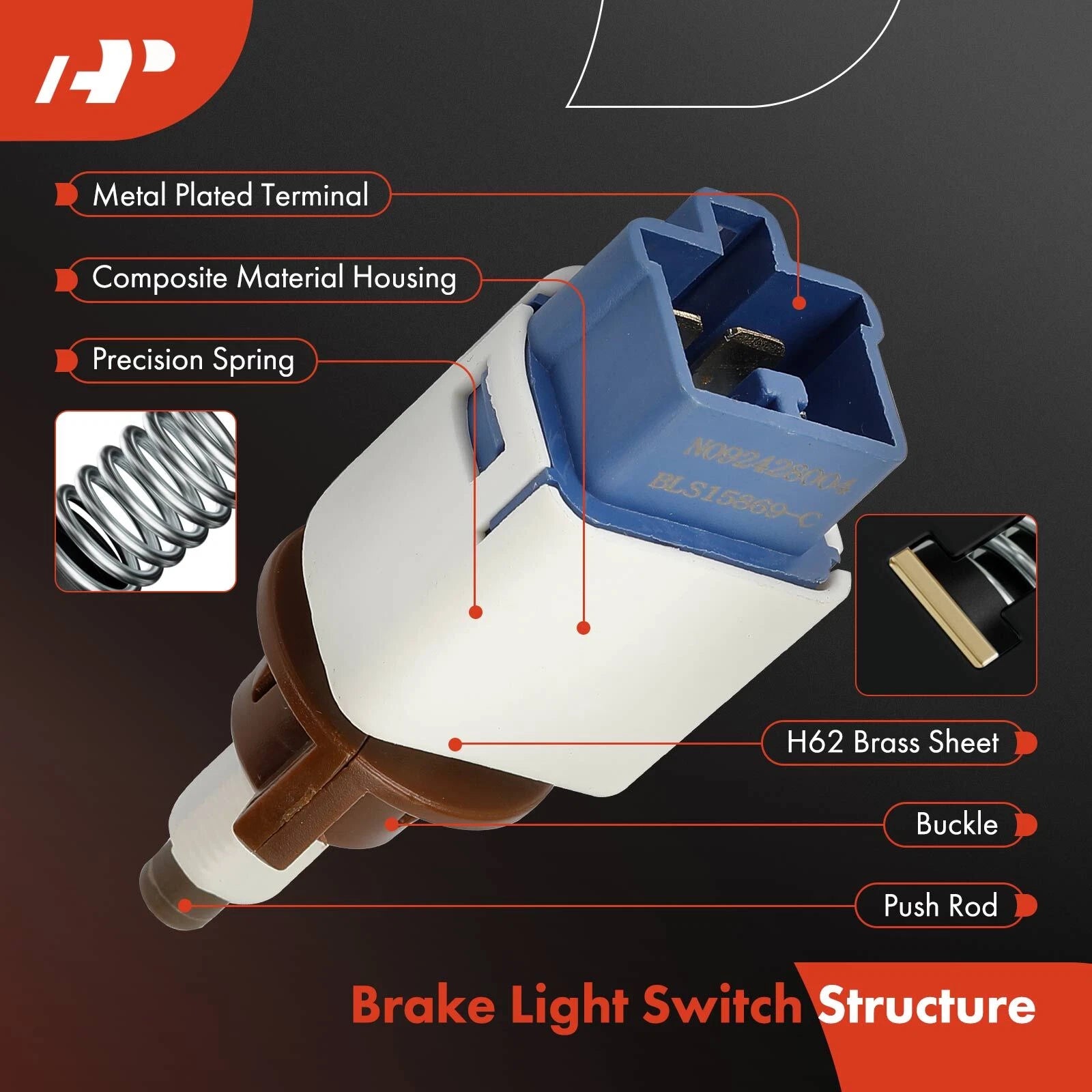 Brake Light Switch for Toyota Camry (2007–2010) and Lexus Avalon (2007–2010)