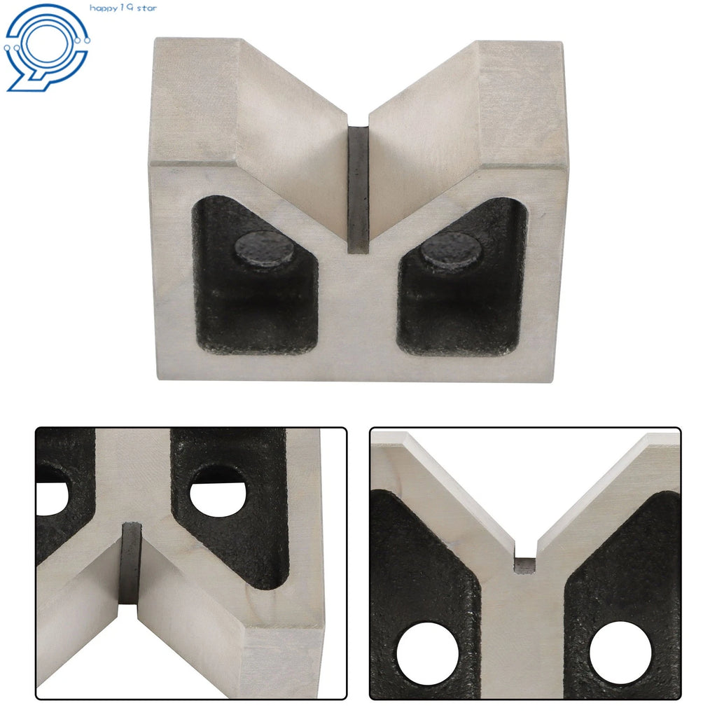 Set of 2 Jumbo V-Blocks for Automotive Precision (3'' x 1-5/16'' x 2-3/8'')
