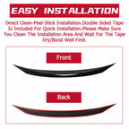 Gloss Black Front Bumper Hood Trim for Honda Civic (2016–2021)