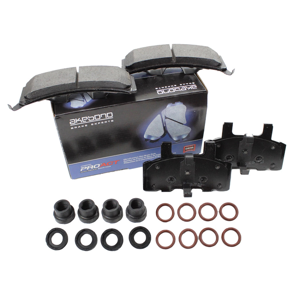 Set of 4 Akebono ProACT Front Ceramic Brake Pads for Cadillac Chevrolet Dodge GMC