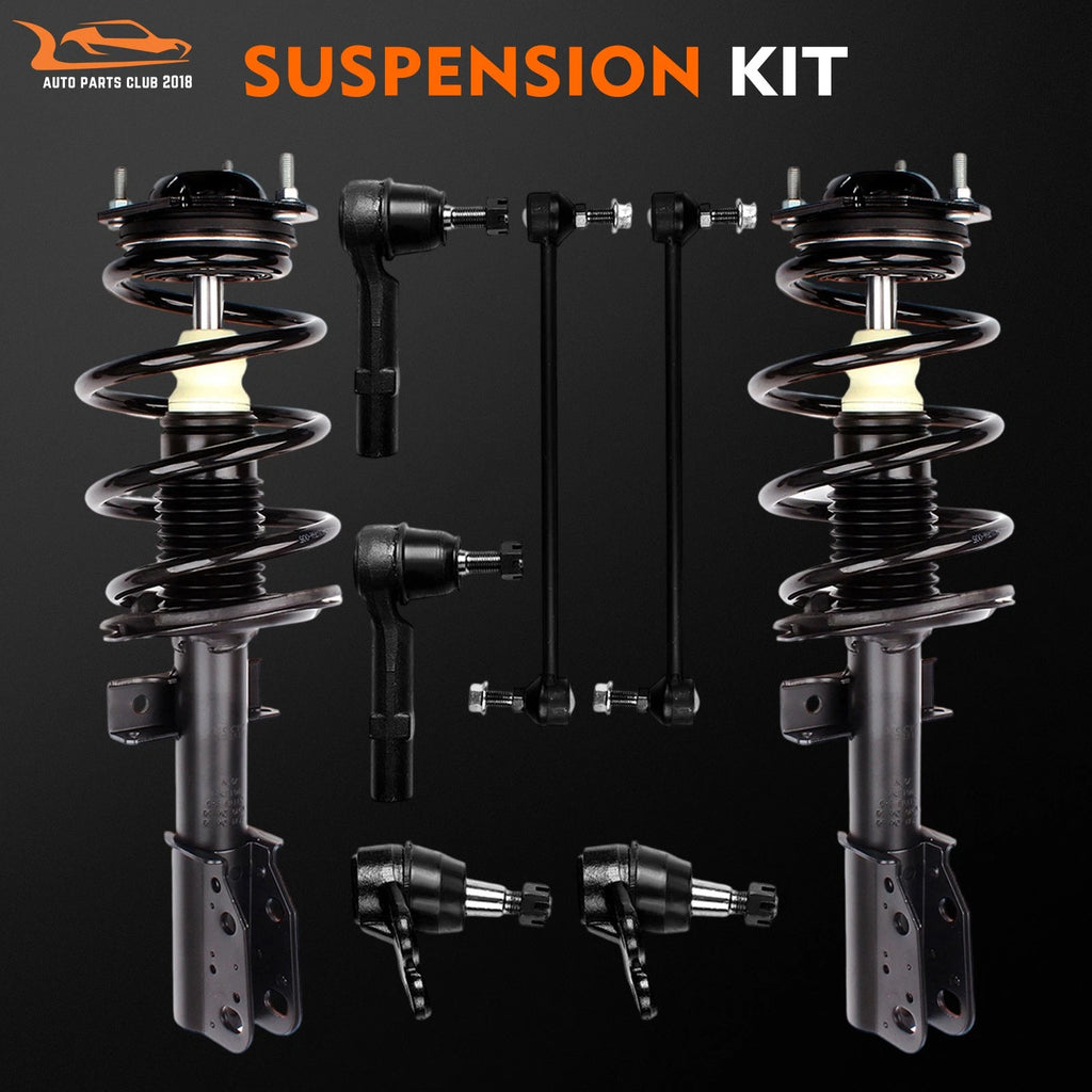 8pc Front Struts Suspension Sway Bars Tie Rods Kit for Buick Enclave GMC Acadia (2007–2017)