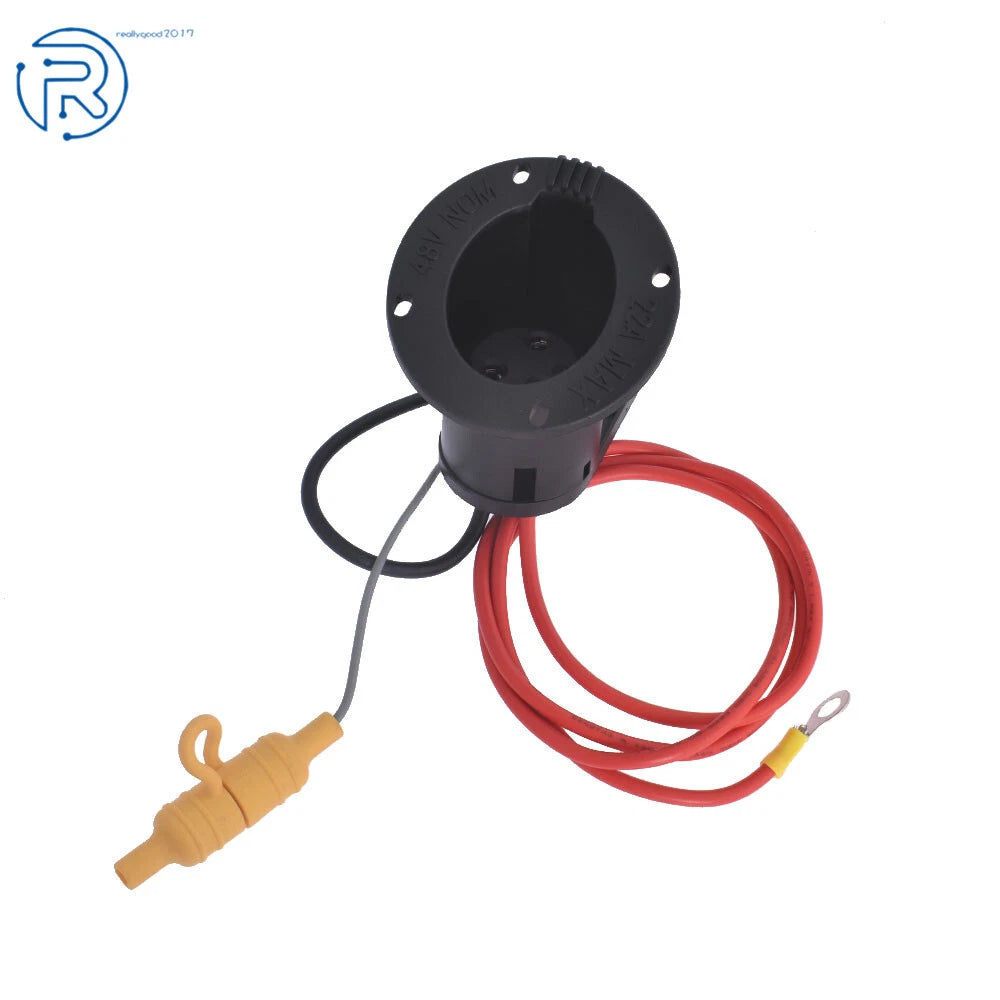 48V Cord Plug Charger Receptacle for Club Car DS Precedent (2000–2023) 1018289-01